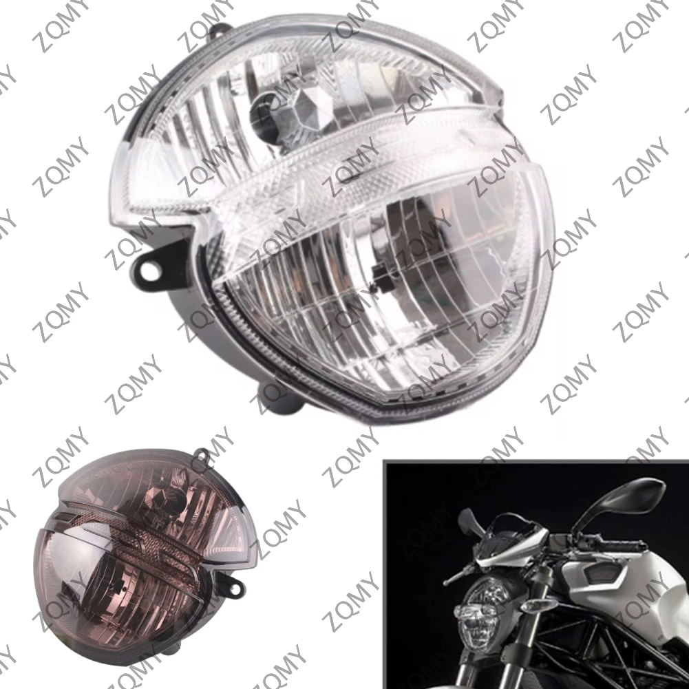 

Clear Motorcycle Front Headlight Lighting Headlamp Assembly for Ducati Monster 659 696 795 796 M1000