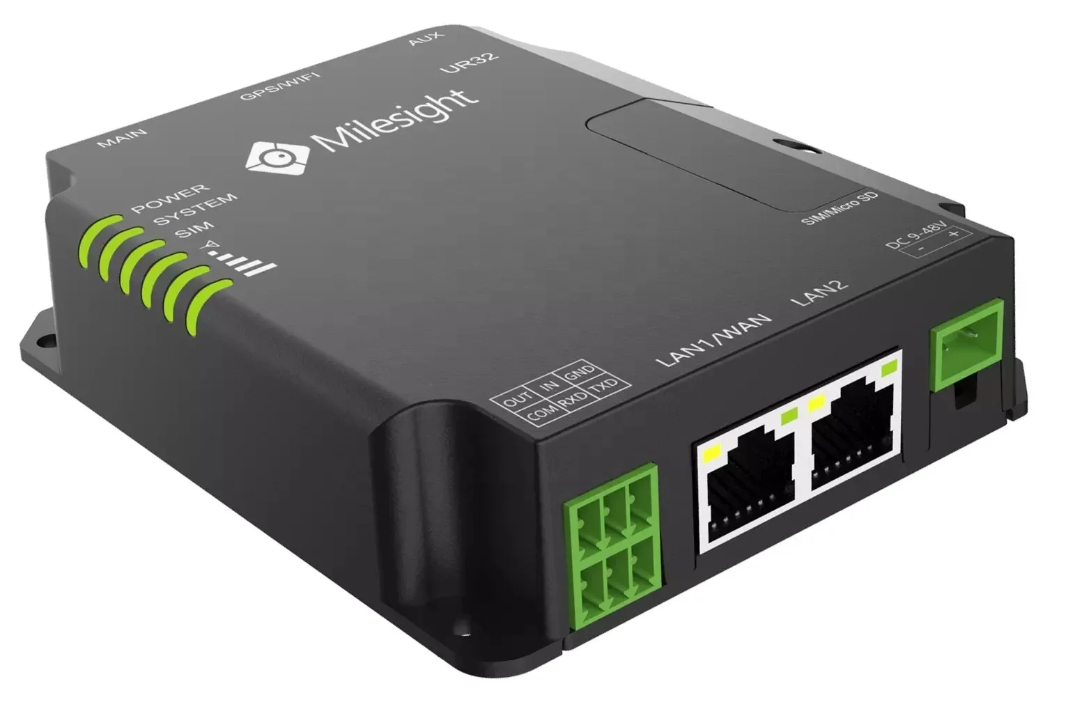 Customized Milesight UR32 4G LTE Industrial Cellular Router Smart Meter Remote Machine Monitoring Solution