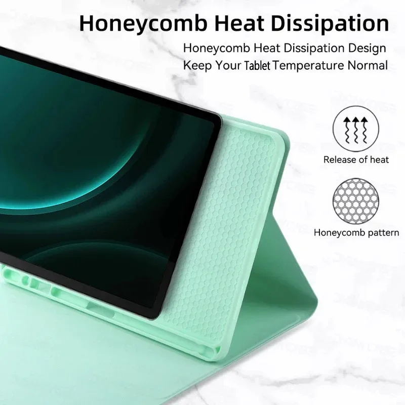 Funda para Samsung Galaxy Tab S9, Funda para teclado de tabletas de 11 pulgadas para Samsung Tab S9 SM-X710 X716 X718, Funda para teclado