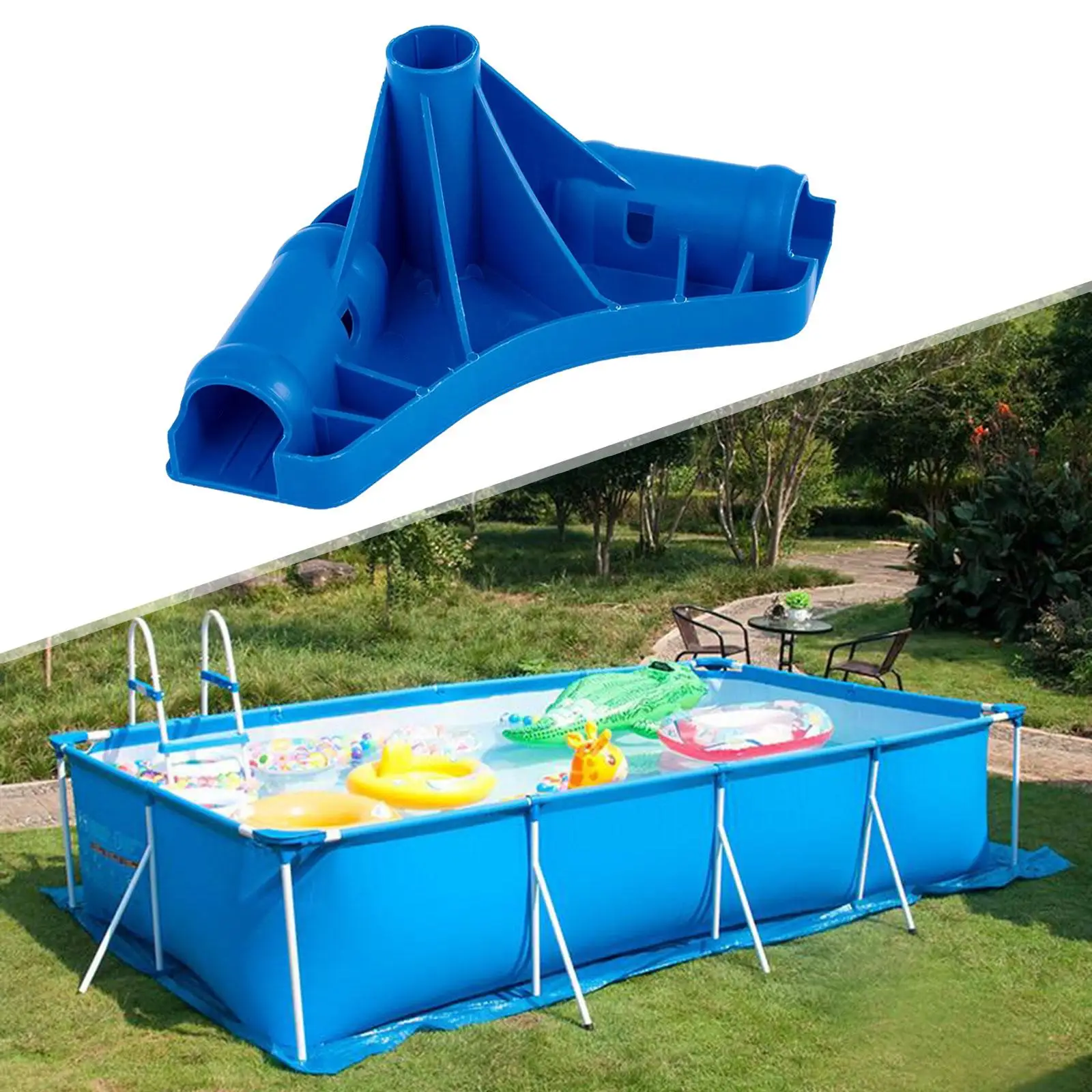 

Pool Frame Corner Joint Spare Frame Connector P61016 for Family above Ground Pool Outdoor Garden Pool Metal Frame Swimming Pool