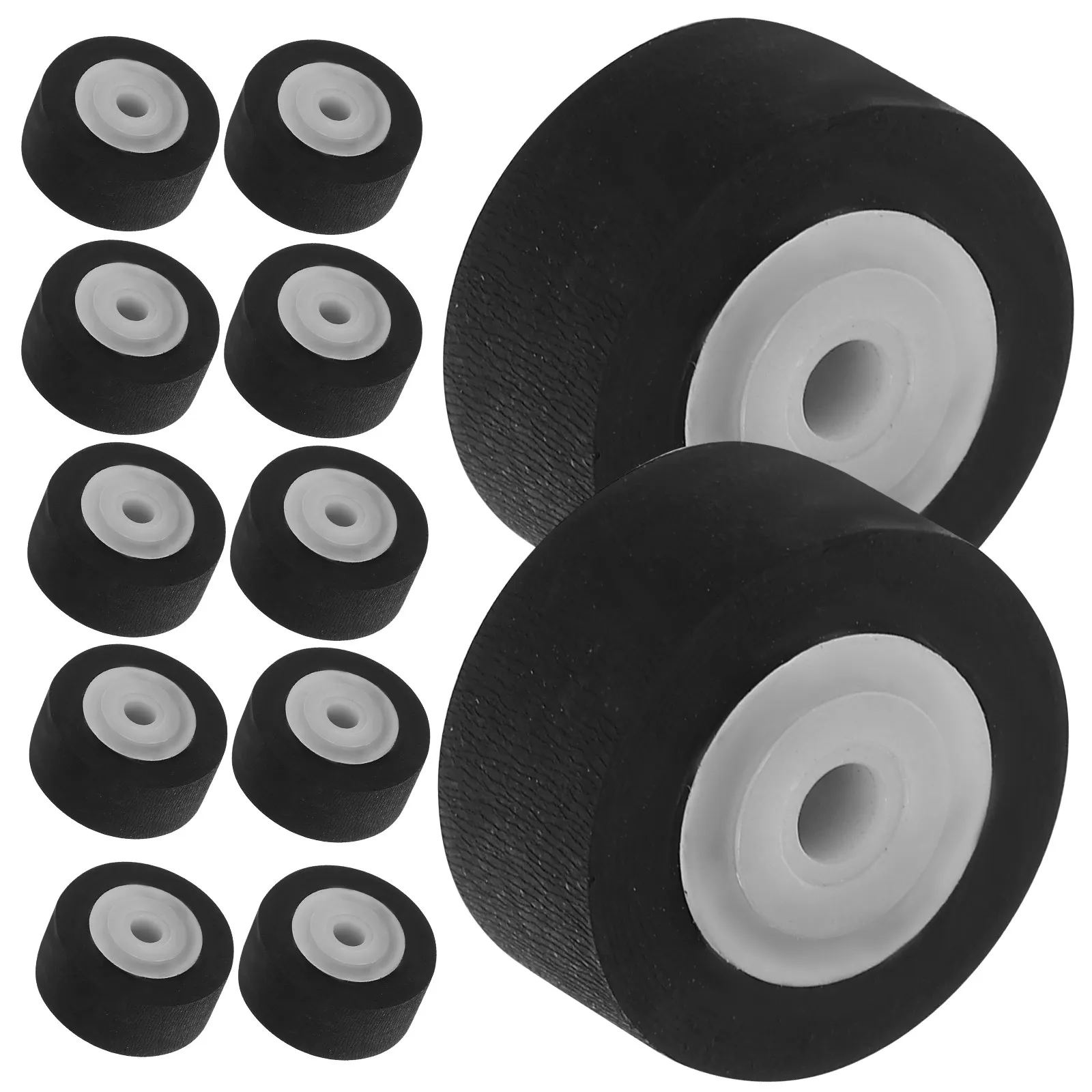 12Pcs Pinch Roller for Recorder Radio Tape Audio Cassette Player Repair Replacement 11.5mm Plastic Pinch Roller Compact Storage
