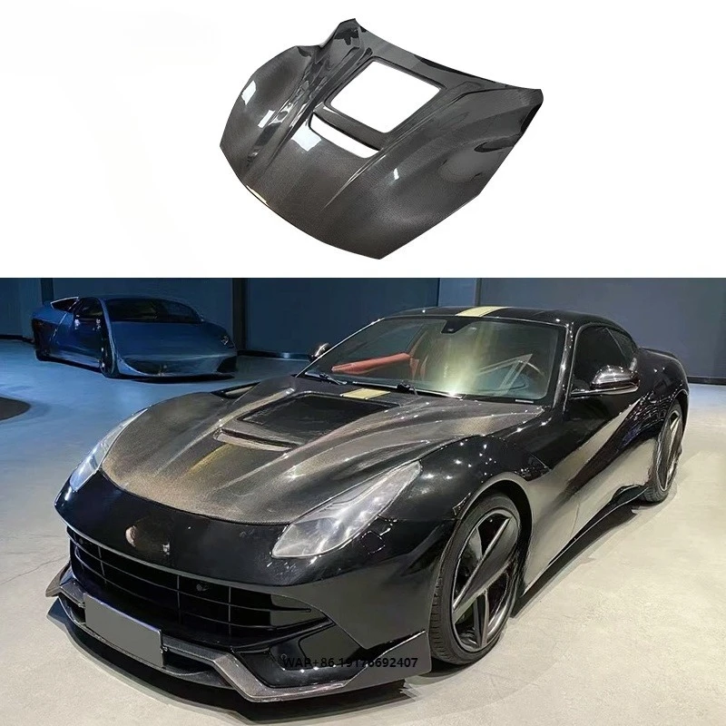 High Quality Good Fitment Carbon Fiber MP Hood Bonnet for F12 Body Kits