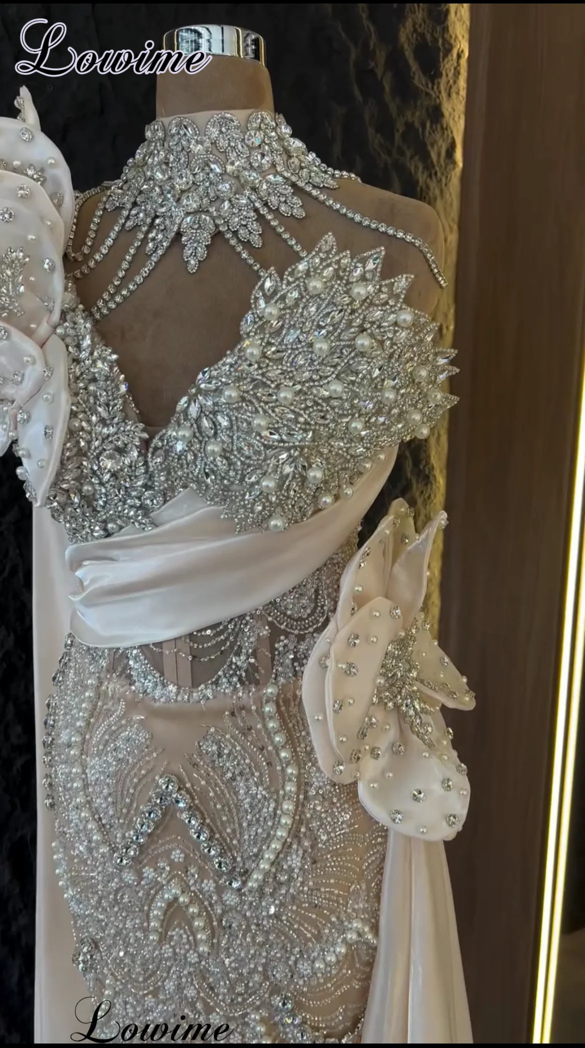 2026 Newest Heavy Handmade Celebrity Dresses 2026 Crystals Evening Dresses Mermaid Red Carpet Dress Vestidos De Gala Customized