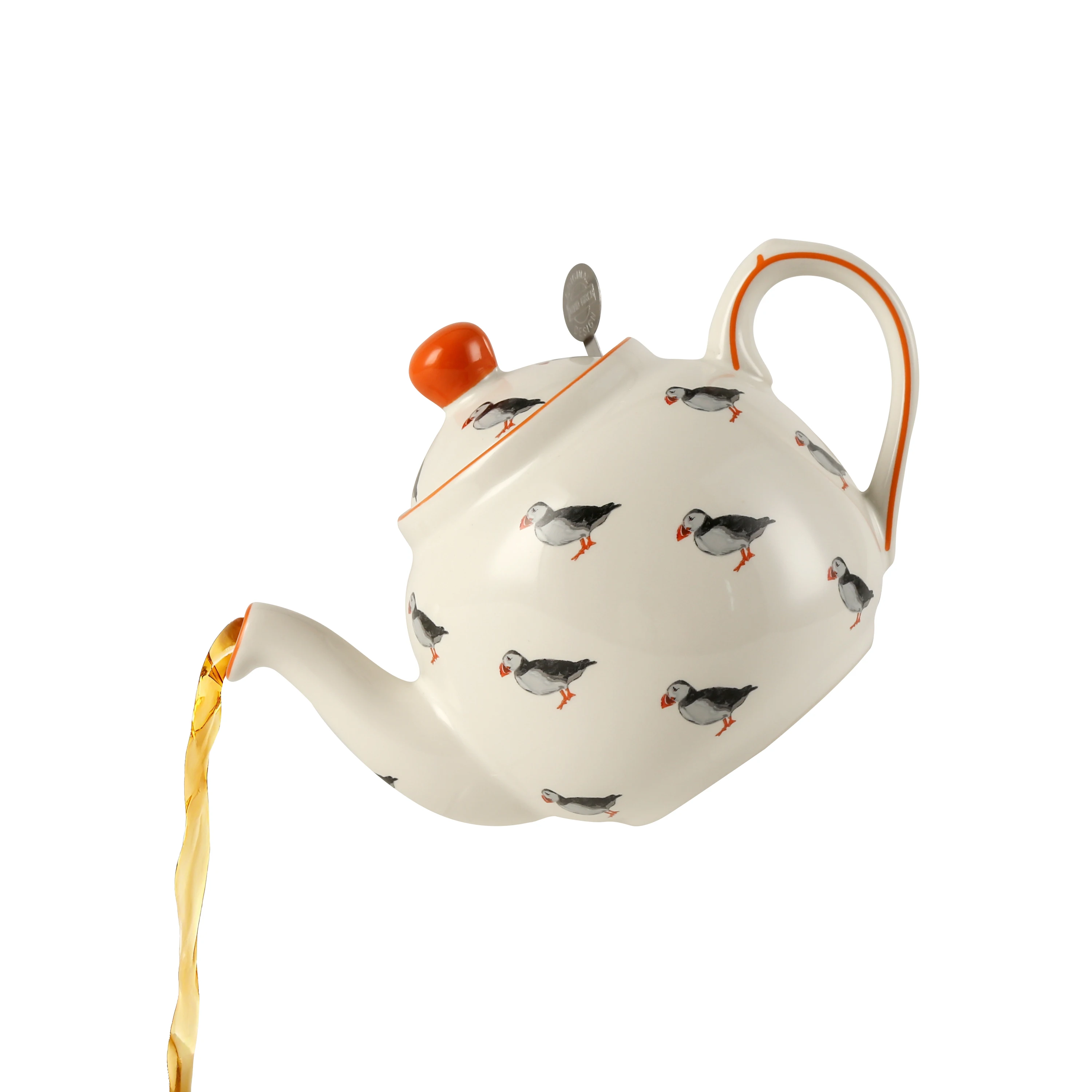 

London Pottery 600ML puffin Animal ceramic teapot with infuser welding kettle tea maker porcelain tea pot