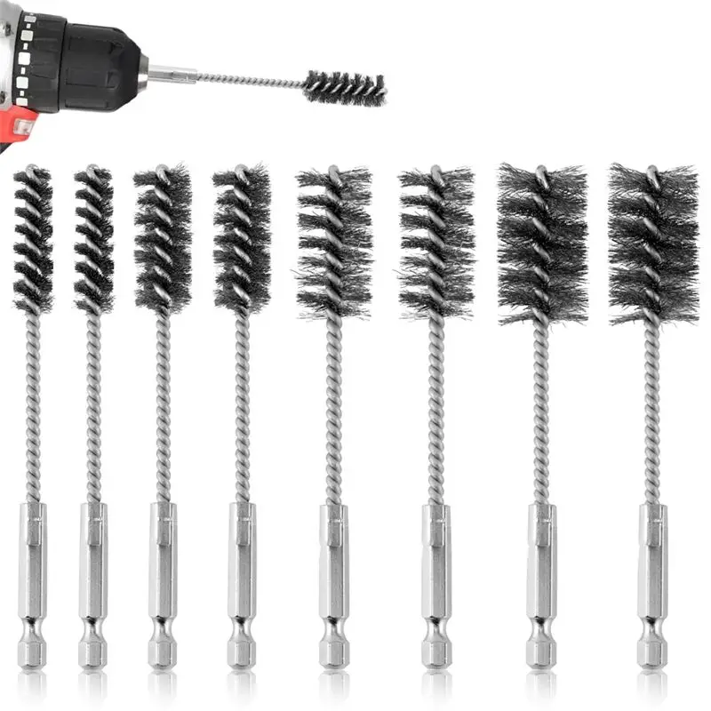 

AB46-Wire Brush For Drill Stainless Steel Wire Brush Drill Attachments For Power Drill Impact Driver