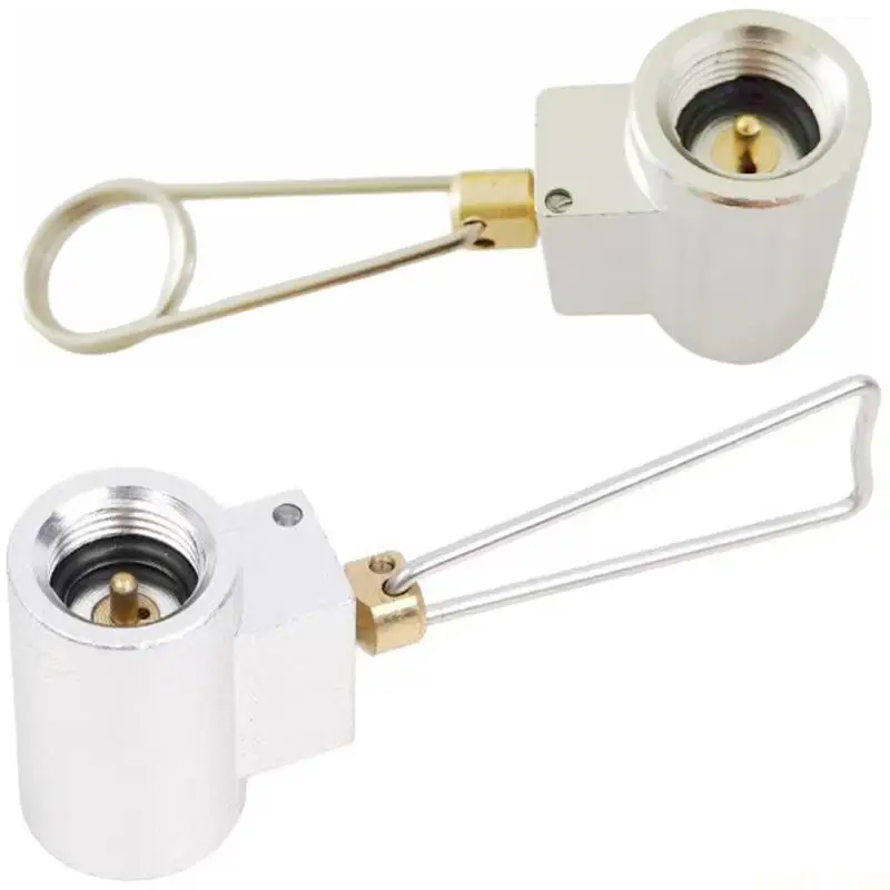 U2JB Metal Gas Canister Converter Adapter Suitable for Outdoor Stove Small Refueling Tool Camping Cookware Accessory