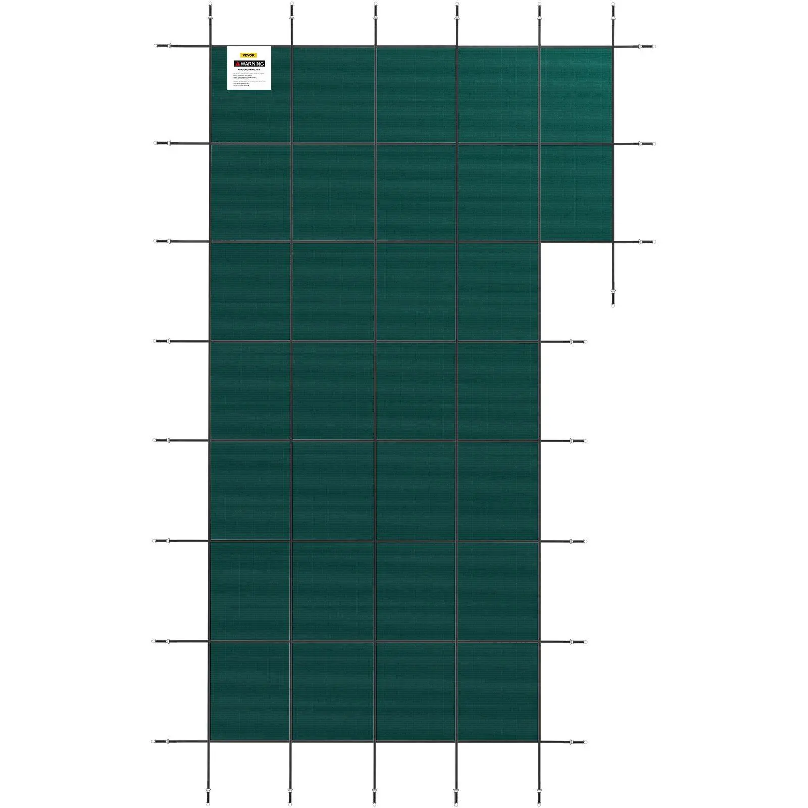 

Защитная крышка для подземного бассейна размером 20x38 футов — трехшитая сетка из полипропилена, вырез в правый шаг, в комплект входит оборудование.
