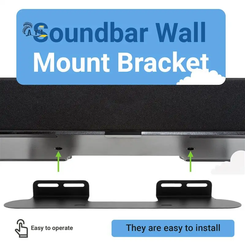 AY03-Wall Mount Bracket Voor Sonos Soundbar Beugels Compatibel Met Voor Sonos Gen1 & Gen2 Sound Bar Mounts Beugel