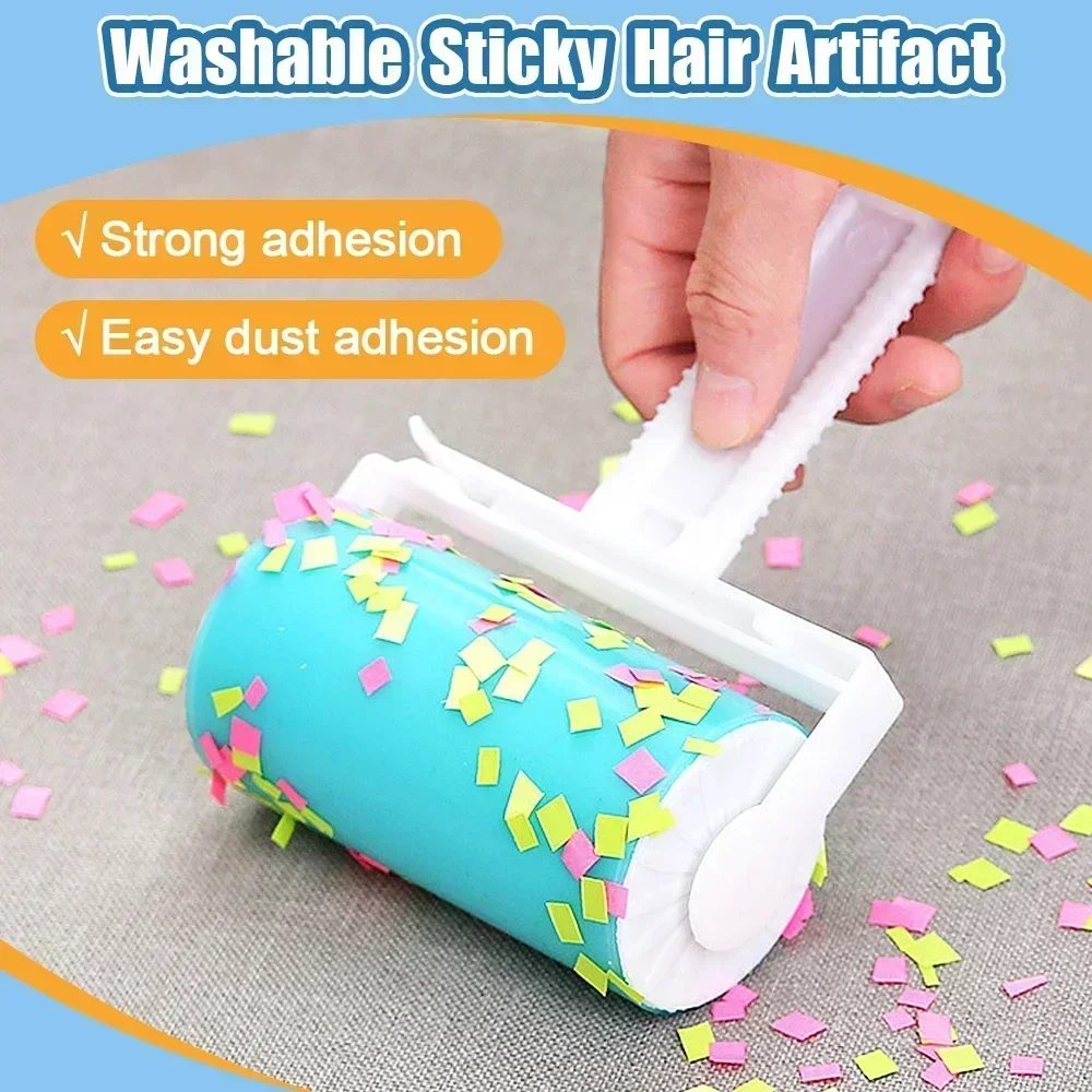 

Reusable Lint Remover for Clothes Cat Hair Pet Hair Pellet Remover Washable Clothes Sticky Roller Carpet Sofa Dust Collector