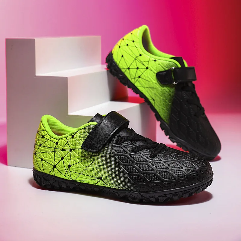 Kids Summer Latest Style TF Broken Studs Soccer Shoes Professional Outdoor Football Cleats