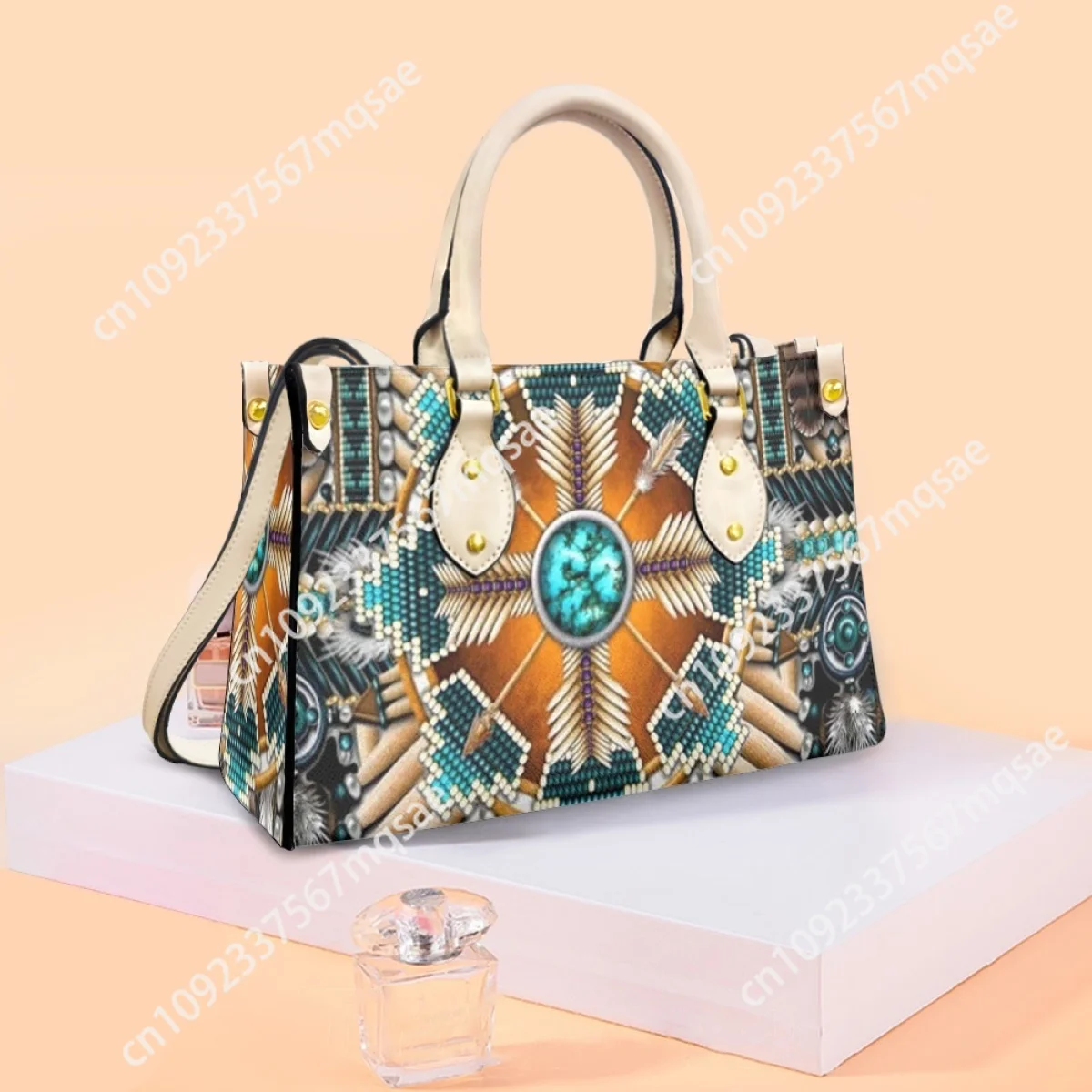 Traditional Aztec Ethnic Design Handbags Tribal Culture Top Handle Messenger Bag Fashion Travel Party Clutch Totes Women Gift