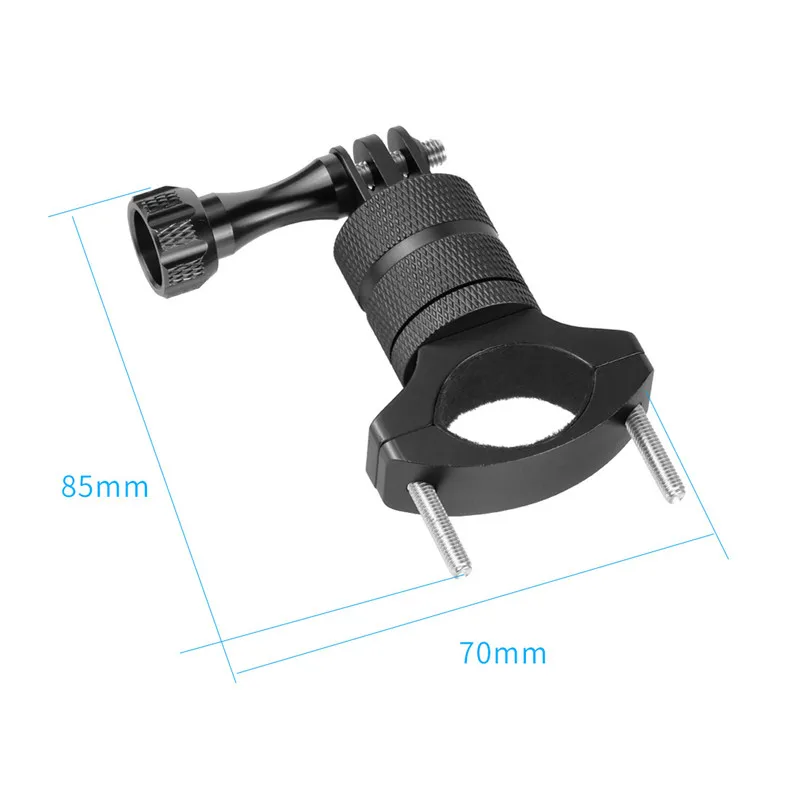 1/4 Śruba Metalowy uchwyt rowerowy na kierownicę motocykla do GoPro 13 12 11 10 9 8 Insta360 X5 X4 DJI Osmo Action 5 Pro 4 — zdjęcie 7