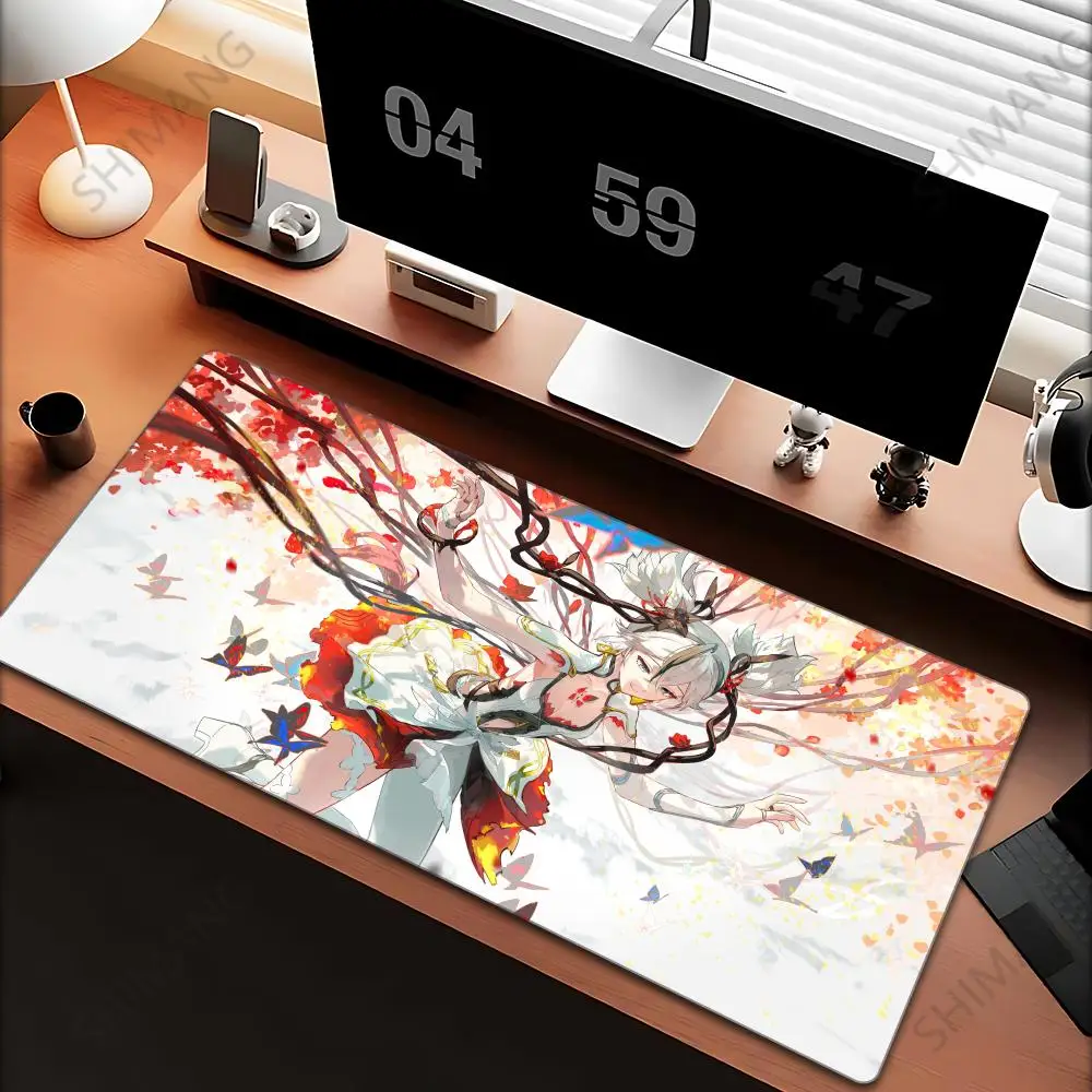 

Large 90X40 Kawaii Hot Cool Pretty Girl Camellya Popular Cool Wuthering Waves Gaming Mouse Pad XXL Keyboard Laptop Table PC Mat