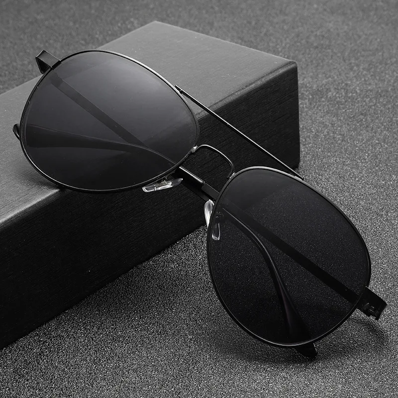 2025 New Fashionable Pilot Men's Myopia Glasses Outdoor Neutral Driving Special High Quality Large Frame Durable Glasses