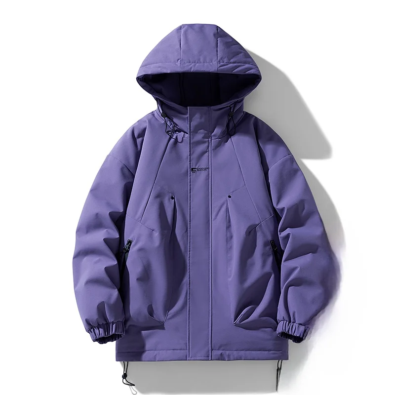 

Зимняя мужская повседневная куртка с капюшоном, ветрозащитная, из хлопка, новая модель, рабочая одежда, на флисовой подкладке, утолщенная, из полиэстеровой ткани