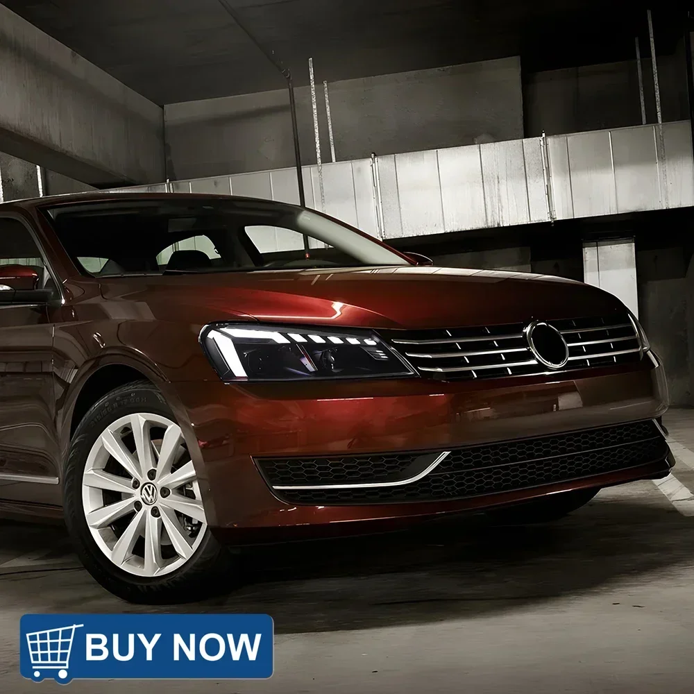 

Для американской версии VW Passat B7 2011-2015 гг., автомобильные фары в сборе, обновление A4, Стайлинг, светодиодные автомобильные фары, линзы проектора, аксессуары