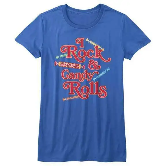 Smarties Candies I Rock Candy Rolls Women's Fitted T Shirt