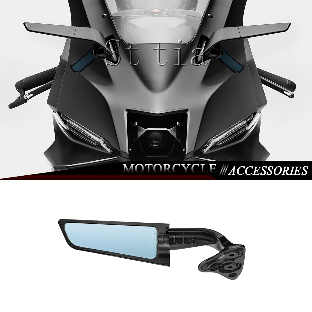 For YAMAHA YZFR9 YZF-R9 YZF R9 2025 Motorcycle CNC Aluminum Mirrors Stealth Mirrors Sports Winglets Mirror Kit Accessories