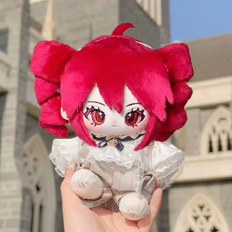 UTAU Kasane Teto 20CM Cotton Doll Kawaii Vtuber Attribute Plush Dress-up Puppet Figure for Children Kids Birthday Christmas Gift