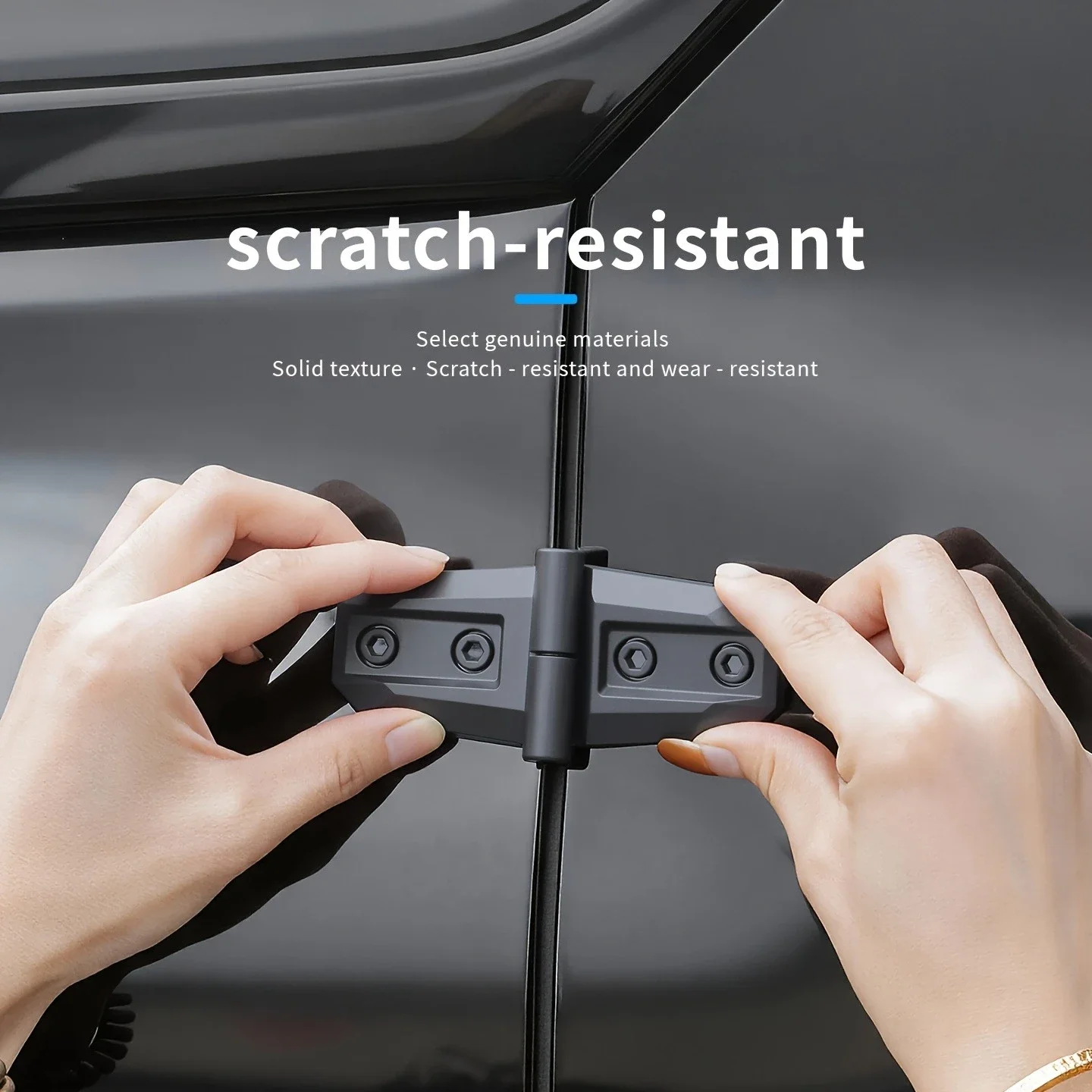 Off-Road Vehicle Exterior Hinge Styling Trim, Universal ABS Accessory, Simple Installation for SUV Pickup Sedan