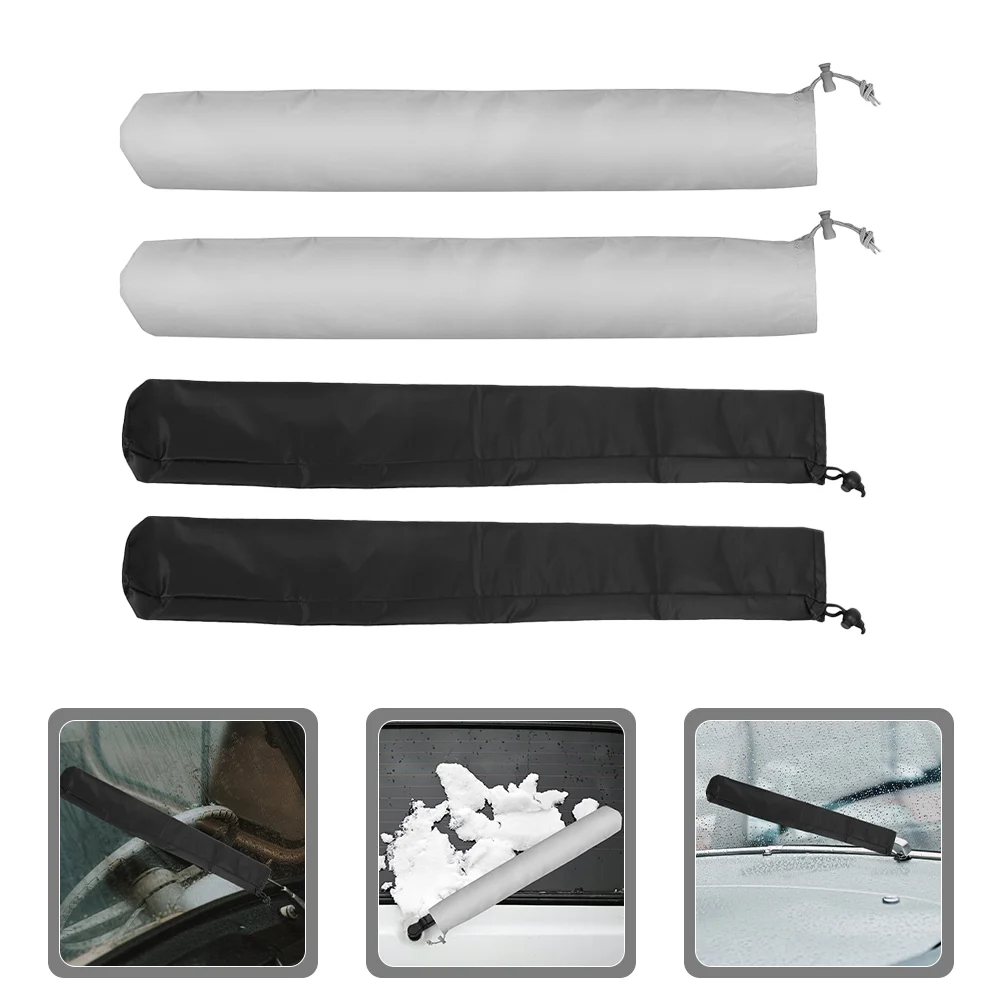 

2 Pairs Car Wiper Cover Blade Snow Sleeve Windshield Covers Water Proof for Holder Polyester