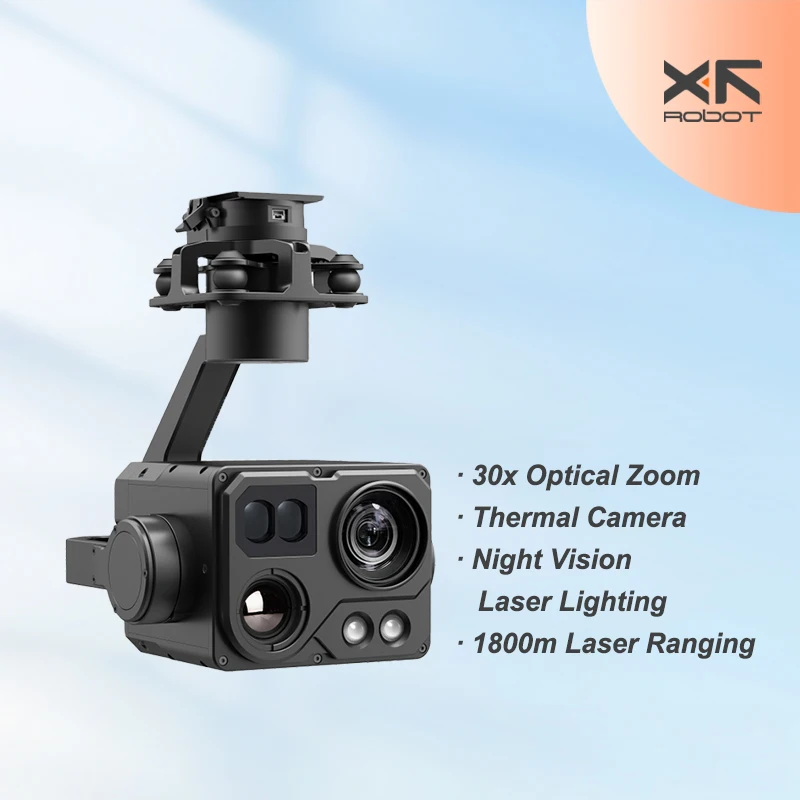 XF-Z9A 30X Zoom 640*480 Thermische Sensor1080P Tracking Laser-afstandsmeter 3-assige Pod Camera Hybride Zoom Pod