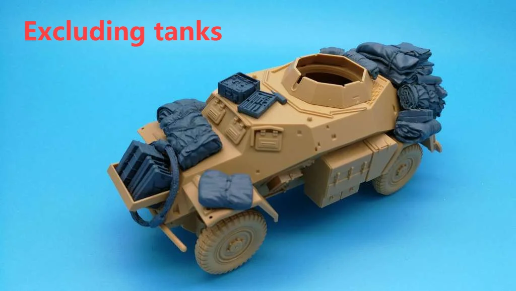 

1:35 Scale Resin Die-casting Armored Vehicle Parts Modification Does Not Include The Unpainted Model Of The Car 35871