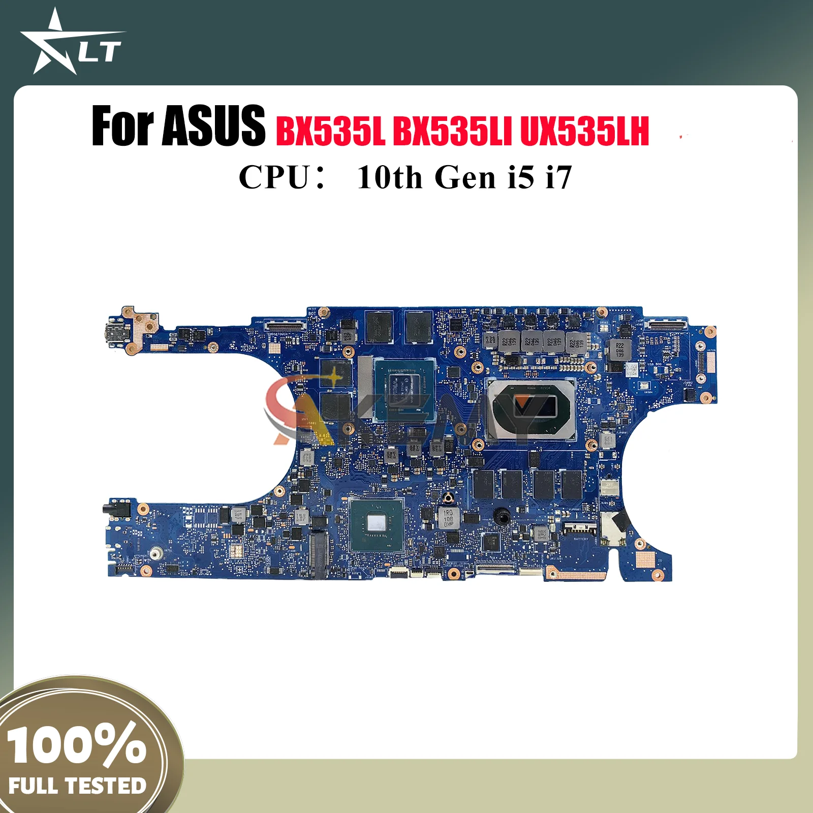 

UX535LH Laptop Motherboard For ASUS ZenBook BX535LH UX535 BX535L BX535LI UX53Li UX53LH Notebook Mainboard With 10th Gen i5 i7