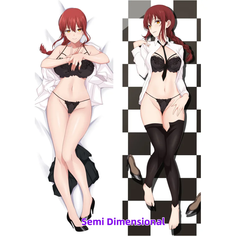 Dakimakura Anime Chainsaw Man Makima Double-sided Print Of Life-size Body Pillowcase Gifts Can be Customized