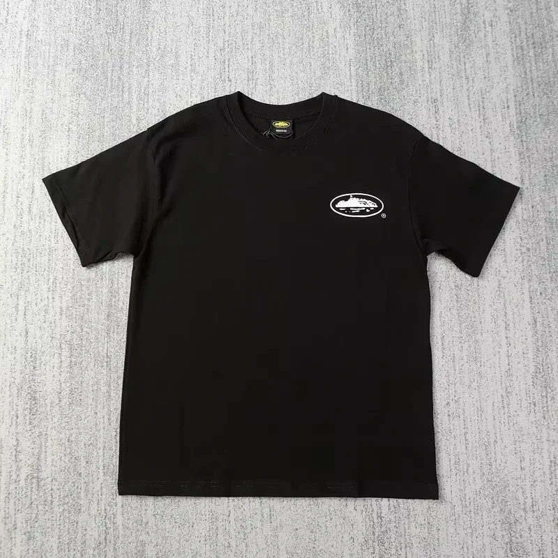 2025 Summer New Small Boat Printed Short Sleeve T-shirt Loose Round Neck Breathable Half Sleeve Casual Fashion Brand image 6