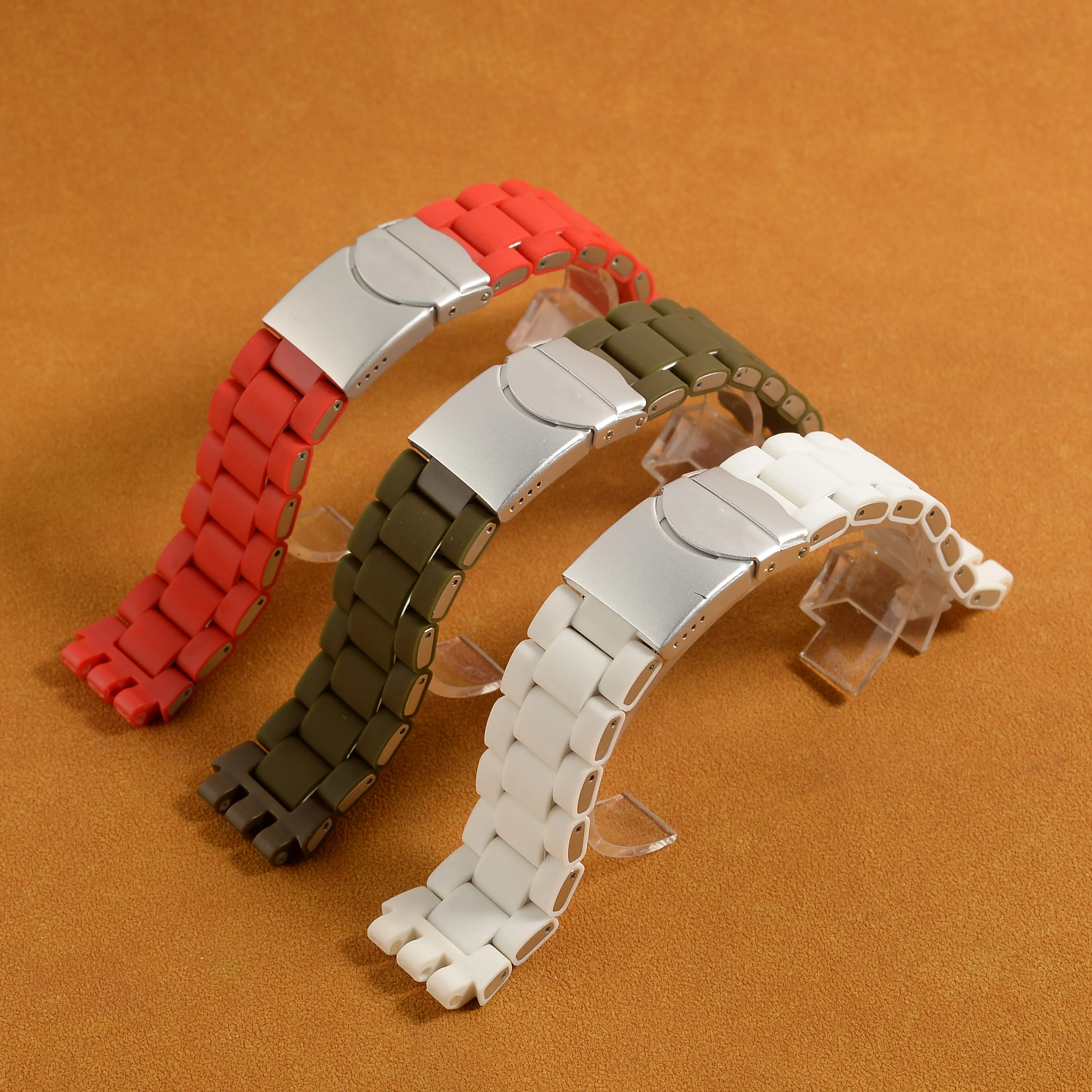 

Watch Band for Swatch Rubber Strap Metal Steel Belt Men's Women's Watch Chain 19mm