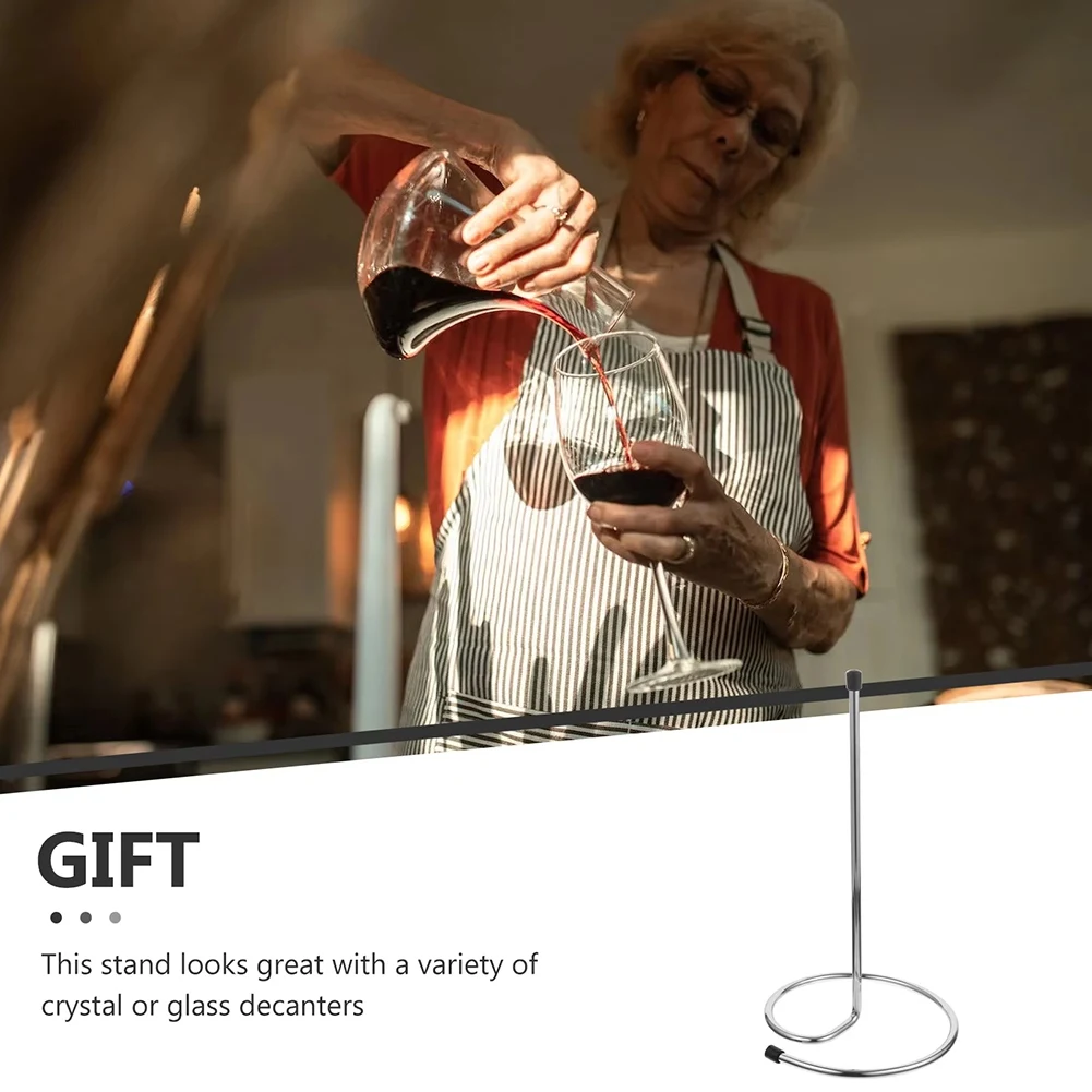 A53Q-Wine Decanter Drying Rack Drink Glass Quick Dry Shelf Bottle Wine Carafe Drain Rack Holder Wine Carafe Invert Rack