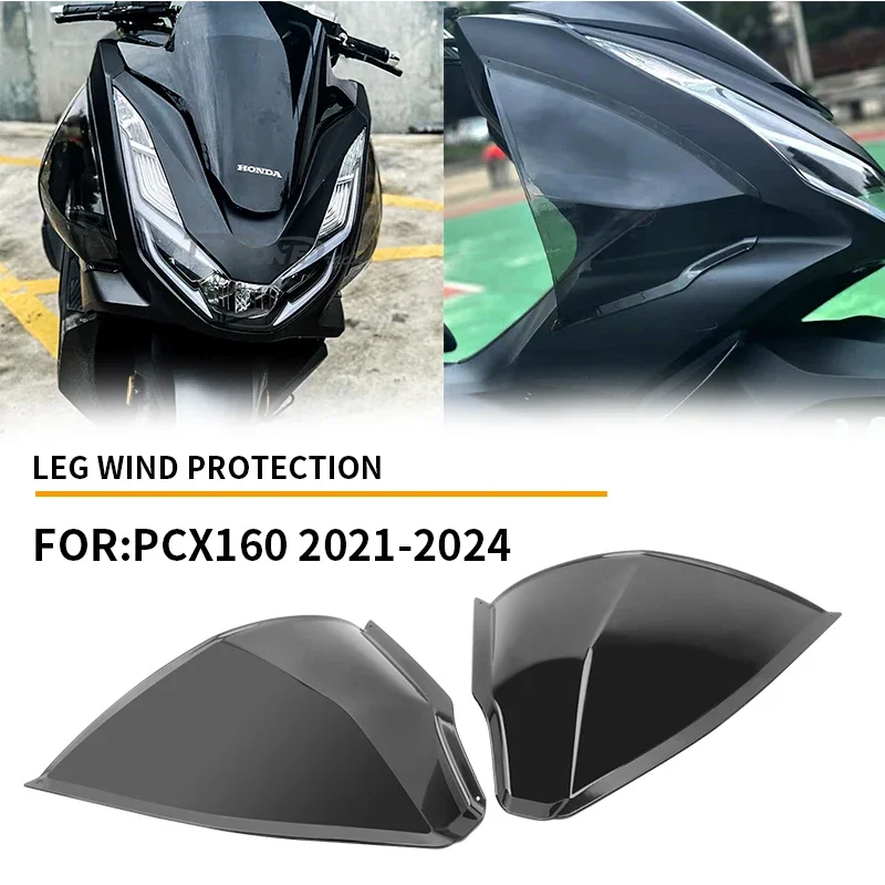 

For Honda PCX160 pcx160 2021-2024 modified motorcycle side leg guard windshield windshield knee guard windshield
