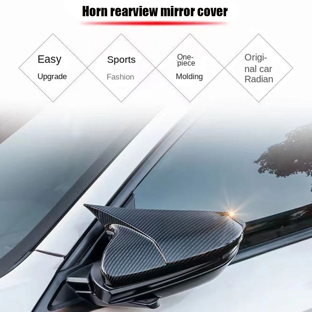 

Rearview Mirror Cover Cap Shell Outside Door Mirror Housing Wing Mirror For Honda Civic 10th 2016 2017 2018 2019 2020