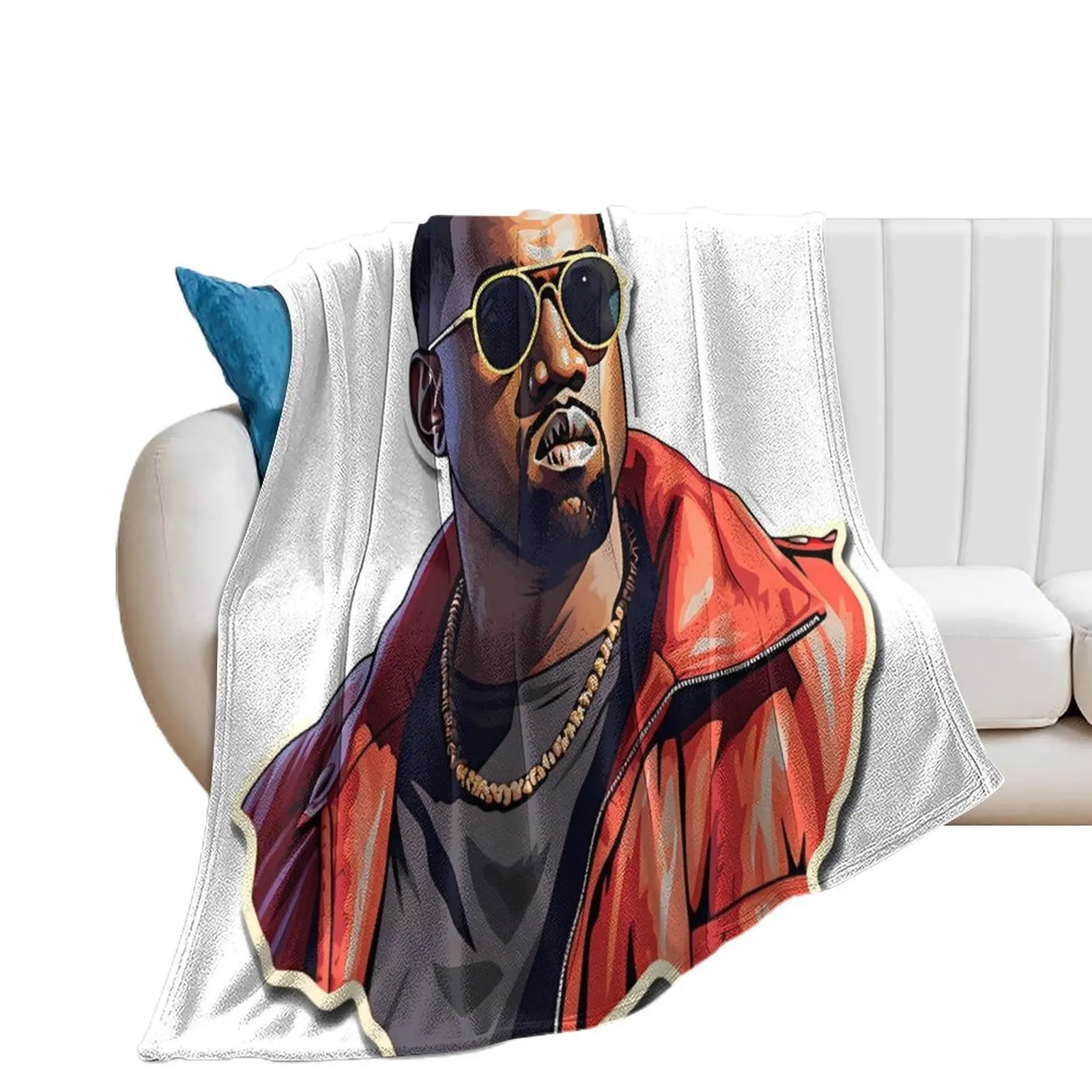 

kanye west Throw Blanket Baby Tourist Weighted Blankets