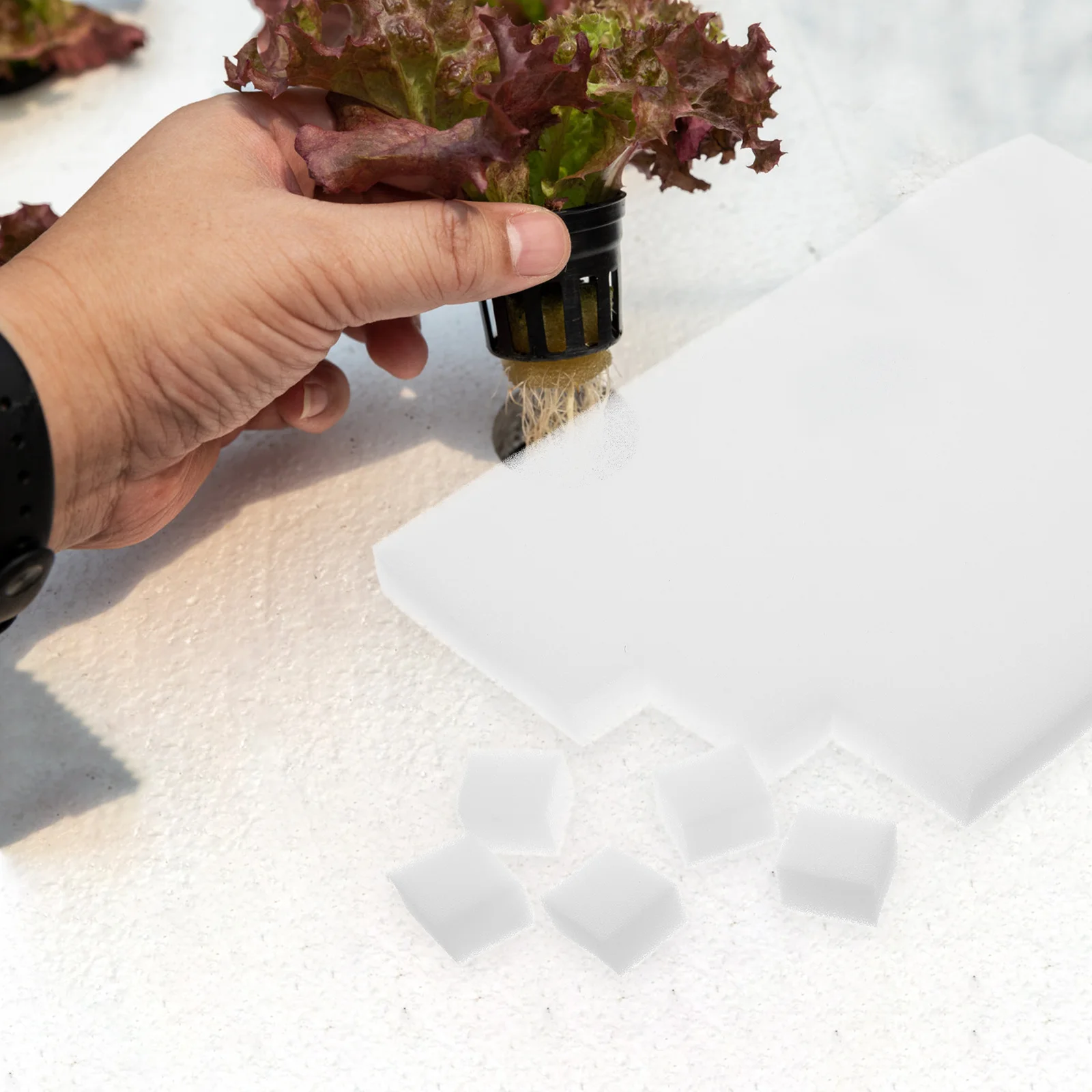 4 Sheet Hydroponic Sponges Planting Gardening Tool Soilless Cultivation Sponges Greenhouse Cubes Hydroponic Plant Growth Tools