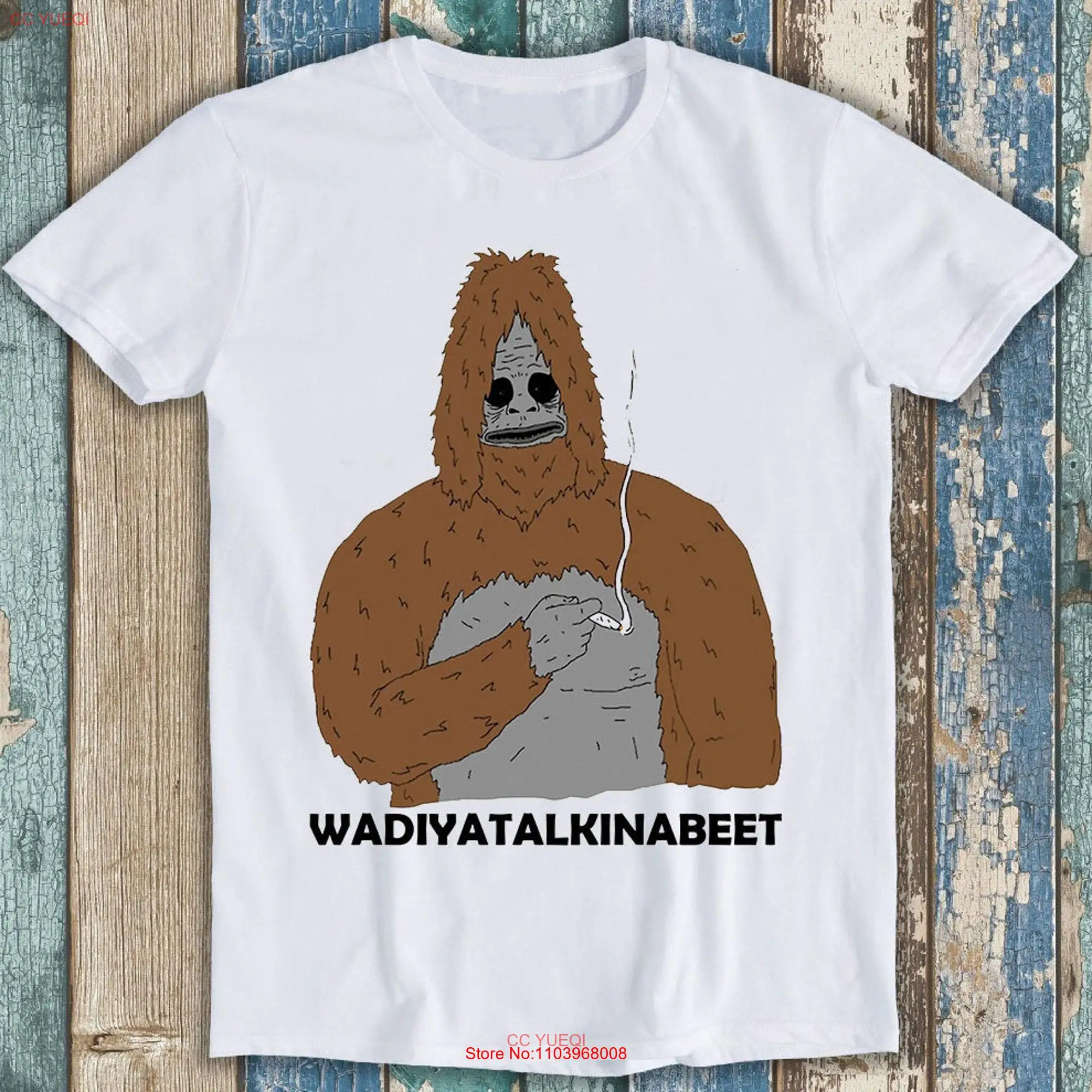 Смешная футболка Sassy The Sasquatch Smoke Big Foot Lez Show, Культовая футболка P1006 с длинными или короткими рукавами