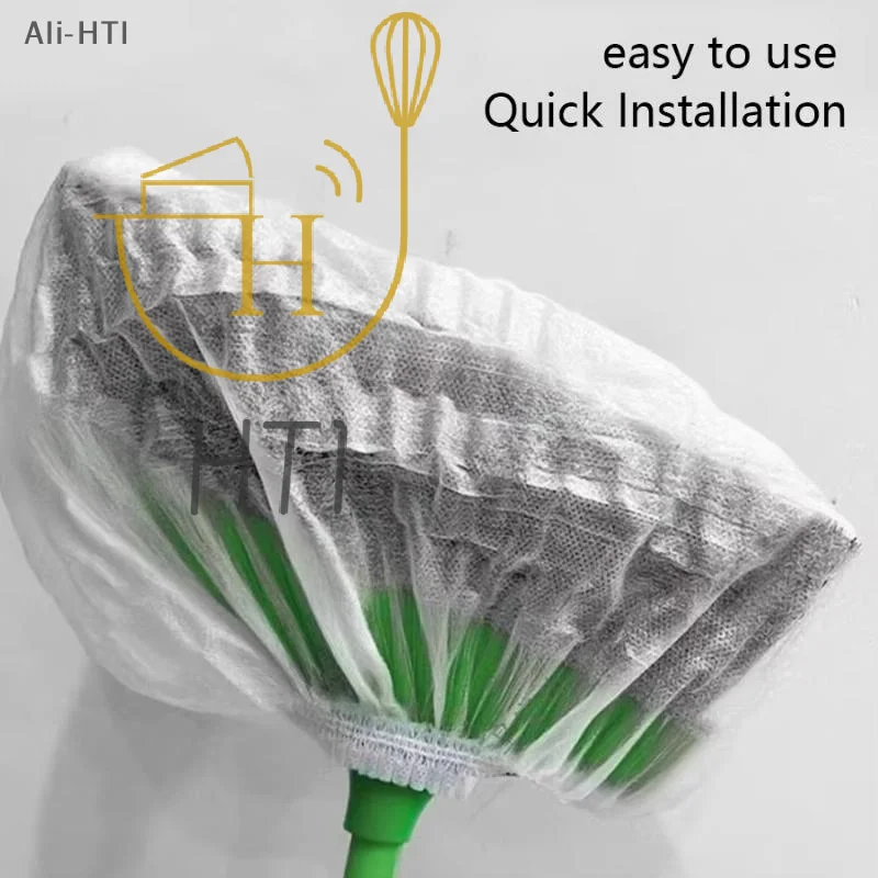 Disposable Dust Mop Replacement Covers 100Pcs Electrostatic Non Woven Adsorption Pads for Apartment Floor Cleaning