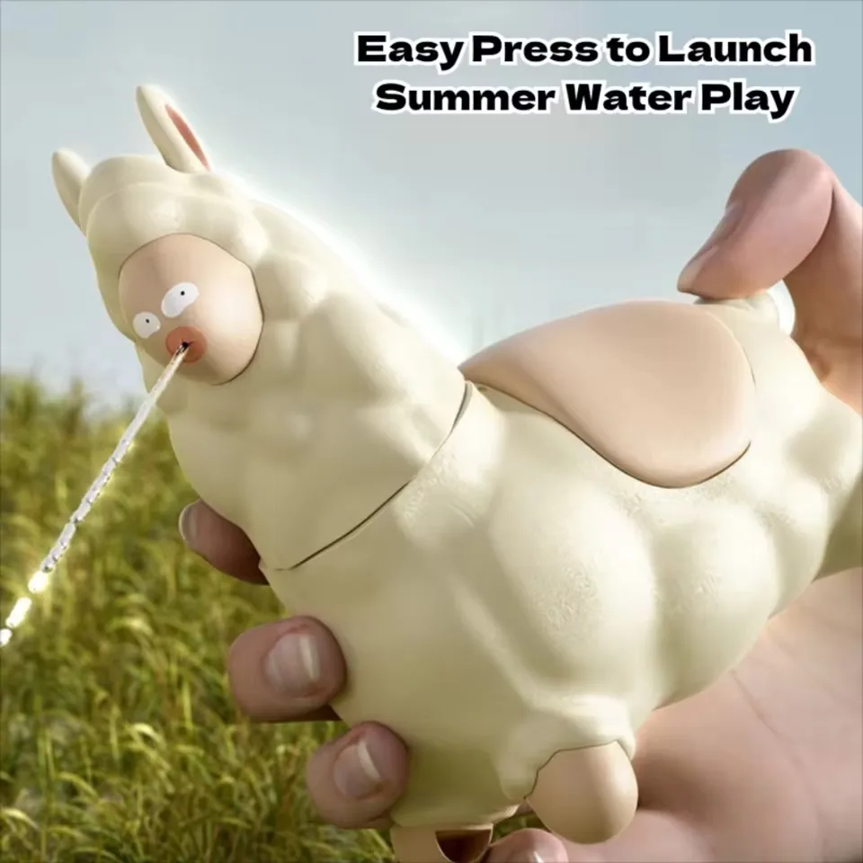ตุ๊กตาจิงโจ้การ์ตูนน่ารักถือปืนฉีดน้ำ ของเล่นเด็ก แรงดันสูง พ่นไกล ปืนฉีดน้ำ ของเล่นน้ำ