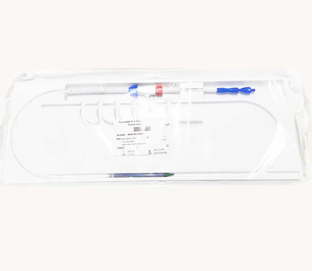 Vétérinaire l jetable réutilisable vétérinaire animal de compagnie Nitinol extensible Stent esophageal trachéal pour chien