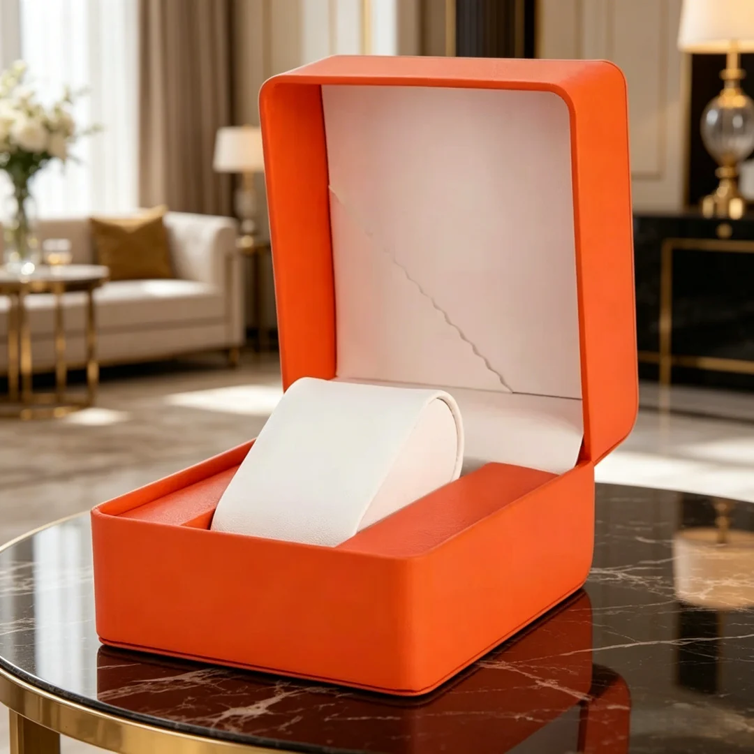 Premium Brand-Compatible Watch Box Leather Single Watch Storage Luxury Gift Box with Soft Interior Dustproof Display Organizer