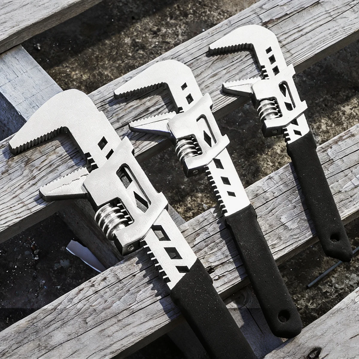 Universal F Type Right Angle Adjustable Spanner Wrench Wide Jaw Opening Multifunctional Pipe Tool for Plumbing Motorcycle Repair