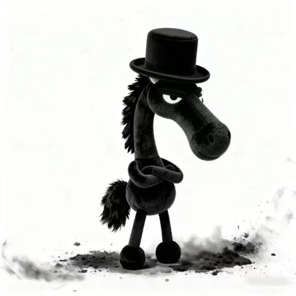 

Мультяшная имитация лошади, изысканное мастерство, милый дизайн, розовый фэнтезийный стиль, имитация лошади, рождественский подарок