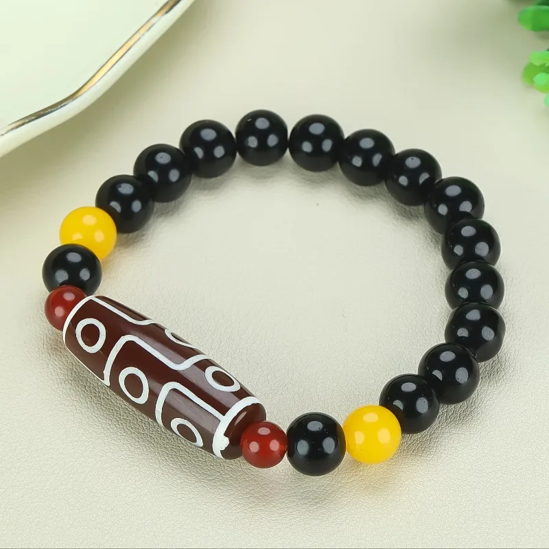 

Natural Men's and Women's Dzi Bead Bracelets, Fashionable and Elegant Accessories