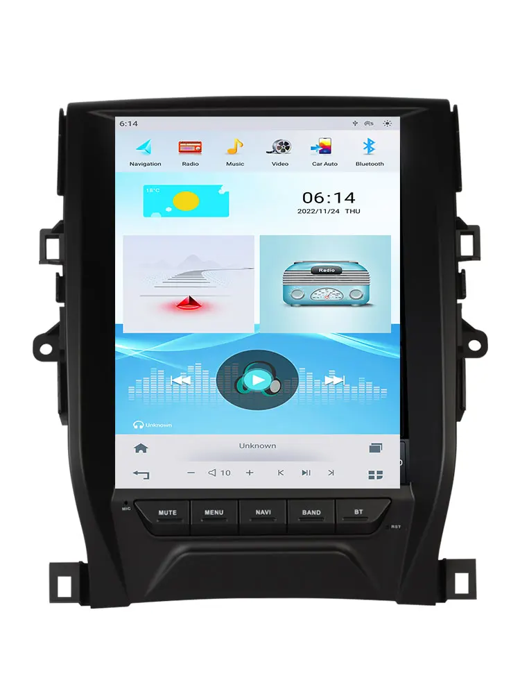 8G 128G Vertical screen Auto Radio For TOYOTA REZI / MARK 2011- Car Stereo Multimedia Navigation GPS Video Player Car Player