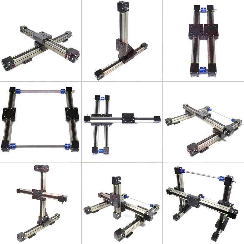 Ball Screw Precision Synchronous Belt Slide Module XYZ Three-axis Gantry Cantilever Linear Shaft Actuator Guide Rail Workbench