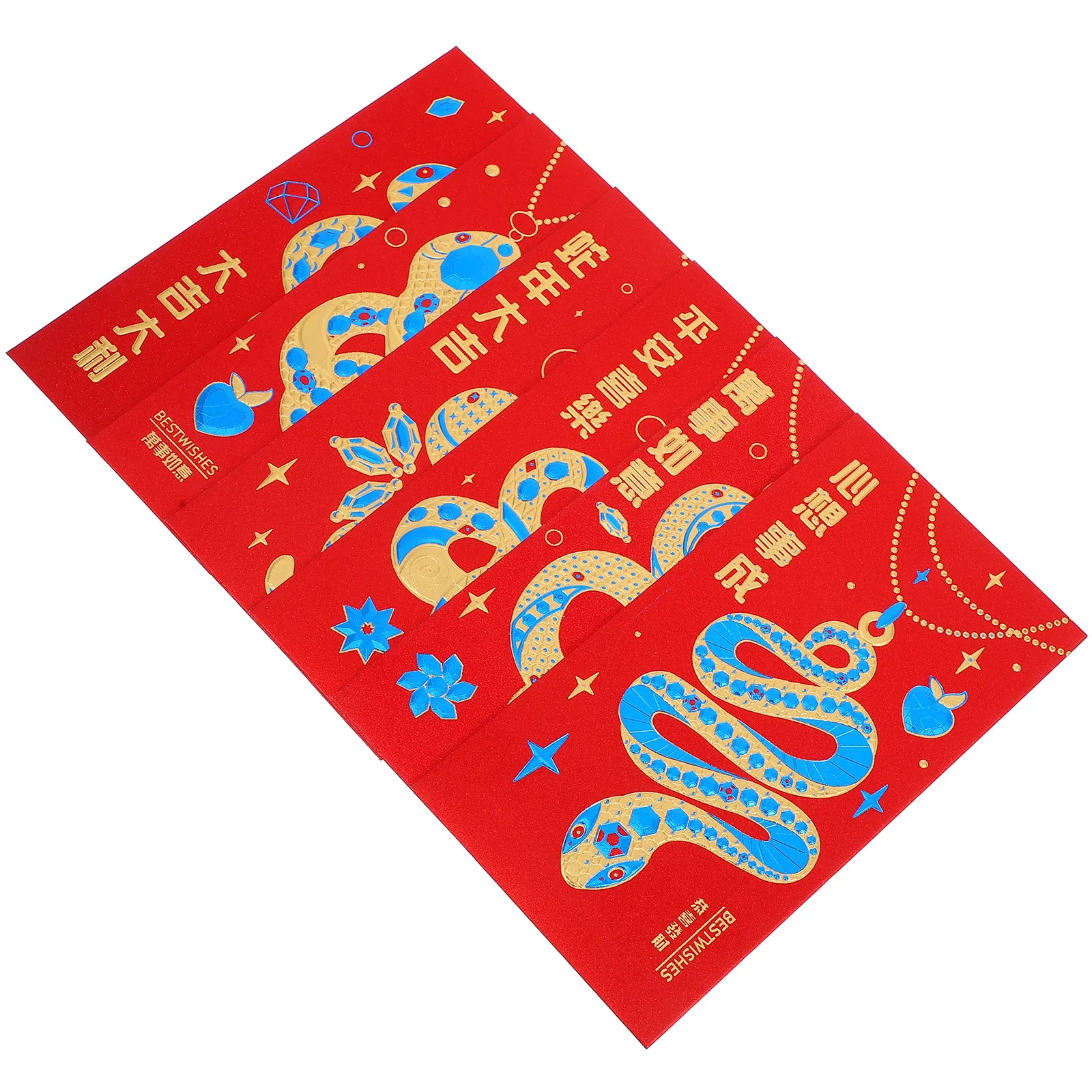 

30Pcs Red Envelopes Chinese New Year Year of The Snake Hong Bao Money Pockets Wedding Birthday Shower Cash Gift Bags Fine