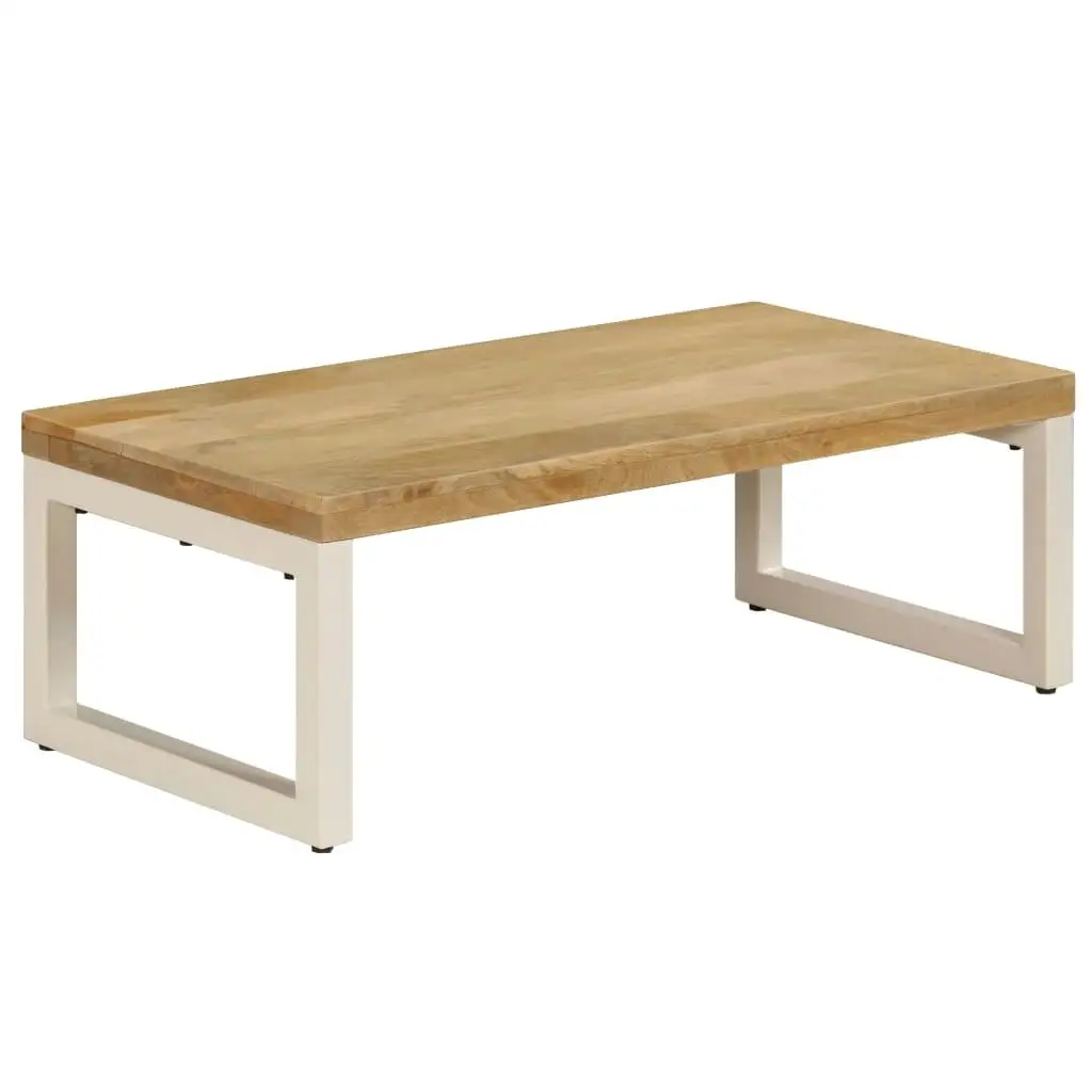 

39.4'' Solid Wood & Steel Coffee Table - Modern Design, Sturdy & Stylish Centerpiece