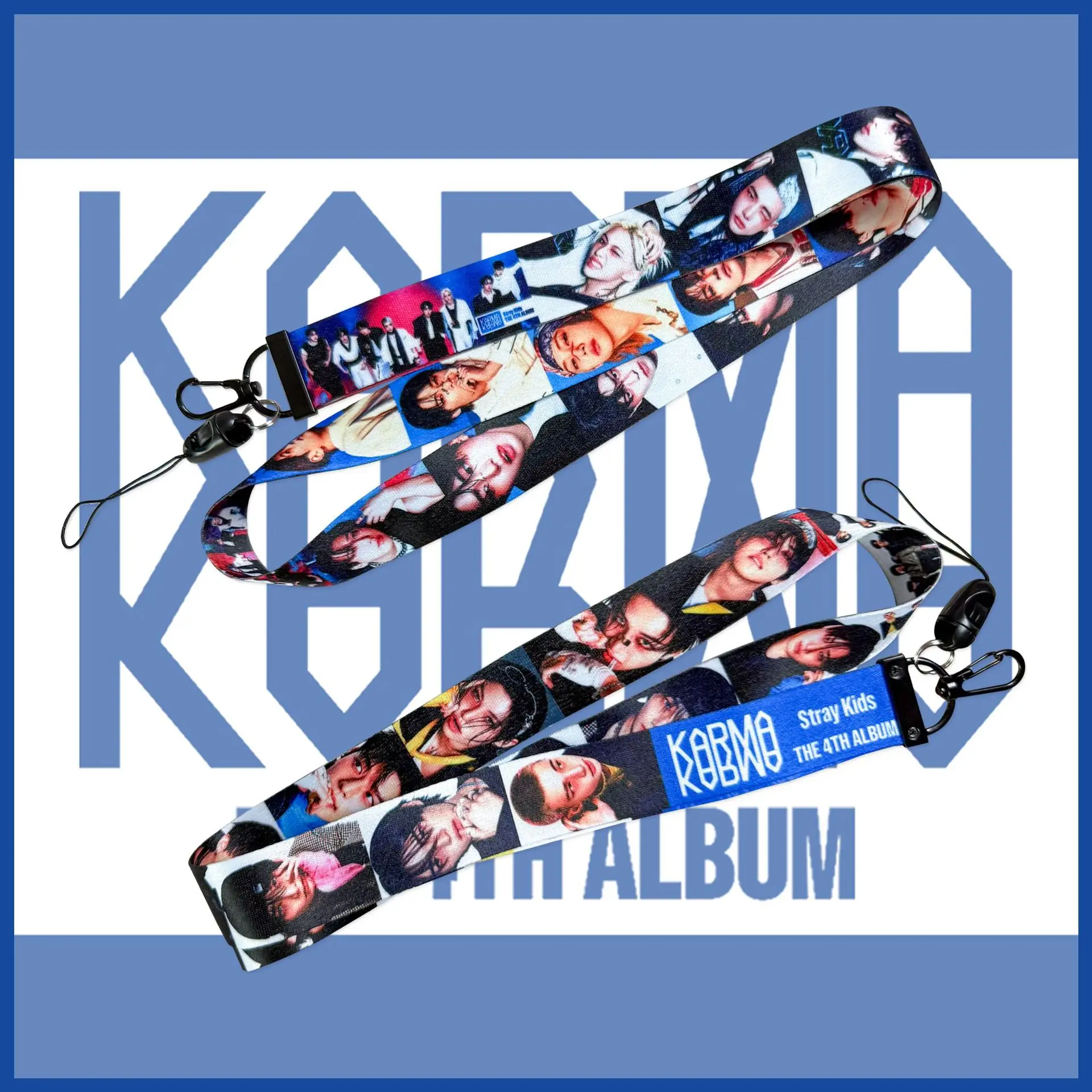 Lanière SKZOO Stray Kids, album officiel KARMA, bracelet de téléphone de marchandise étoile Hyunjin, cadeau d'Halloween