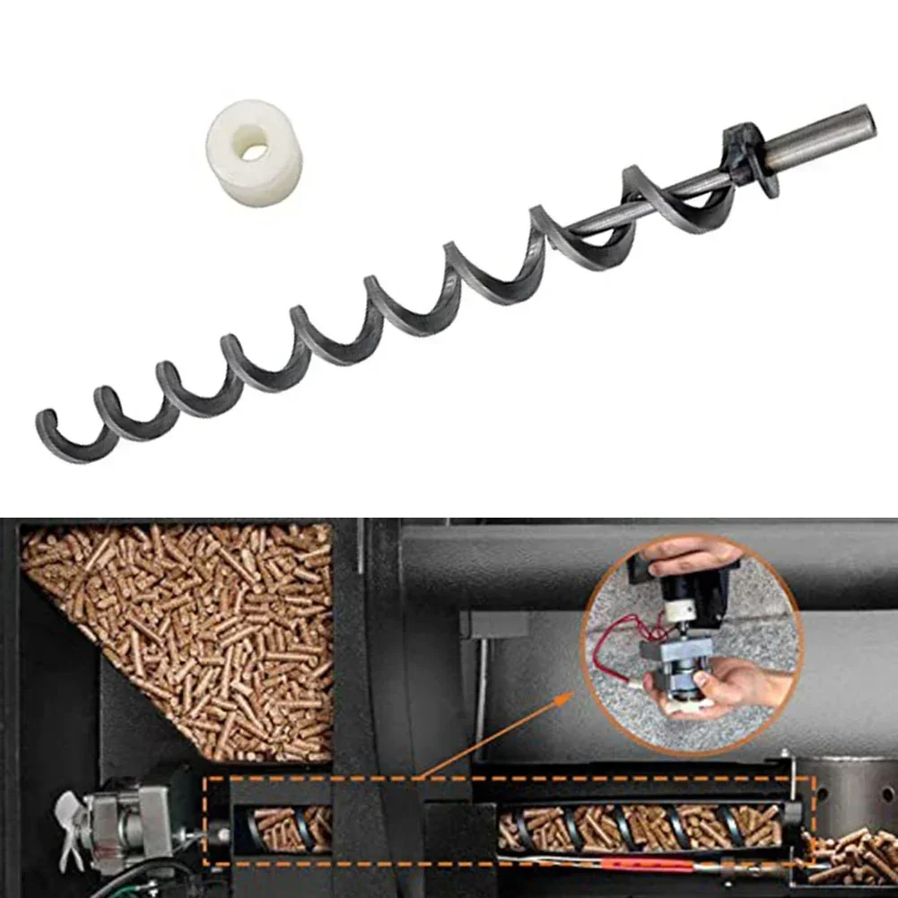 Achieve Efficient Feeding with Auger Shaft Screw and Auger Brushing Set Compatible with For Traeger Pellet Grills